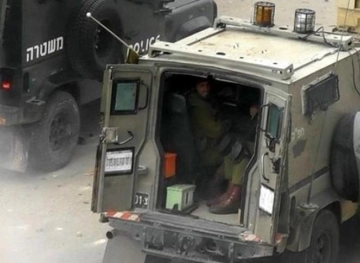 An Israeli military vehicle runs over a boy, west of Jenin