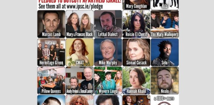 More than a thousand Irish artists sign a pledge to boycott Israel culturally