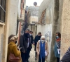 The UNRWA Commissioner reviews the suffering of the refugees in the old Askar camp