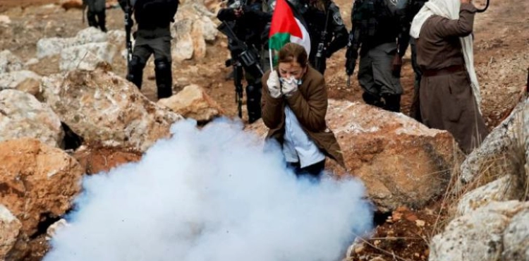 Injuries during the suppression of a march condemning the settlement in Beit Dajan