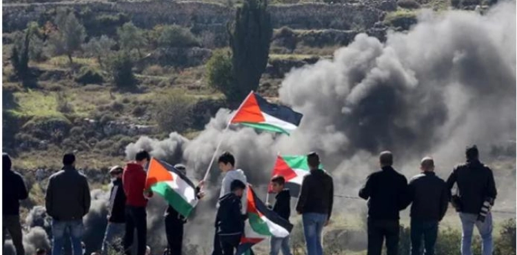 Injuries in the occupation suppression of sporadic demonstrations in the West Bank