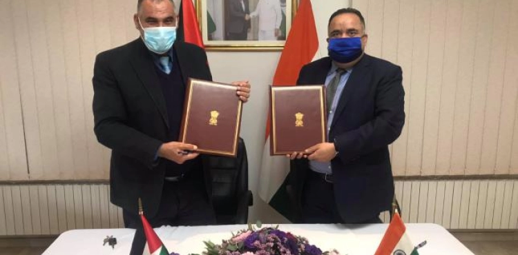 The Indian government funds four projects in Palestine