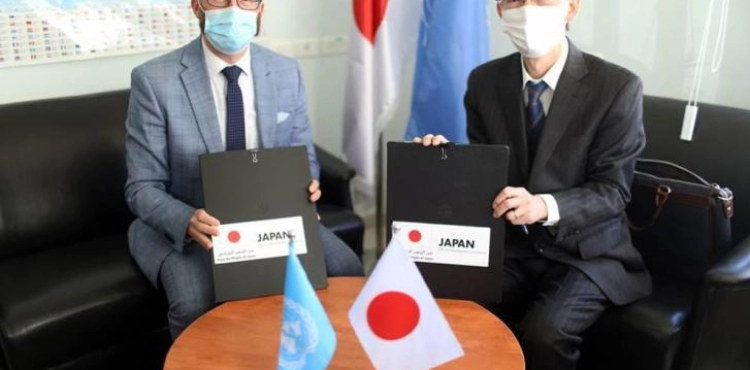 Japan and UNRWA sign two donation agreements worth $ 40 million