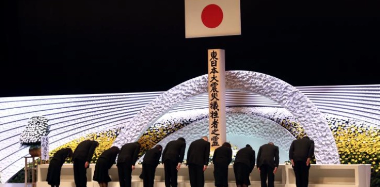 Japanese commemorate the 10th anniversary of the 2011 earthquake and tsunami victims