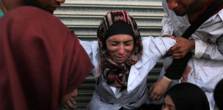 Funeral of the corpses of Gaza martyrs