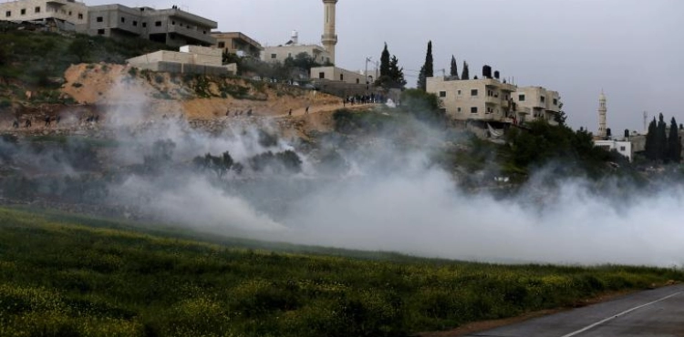Rubber bullet injuries and suffocation in confrontations with the occupation forces in Ramallah and Nablus