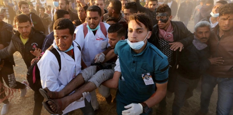 Gaza: The martyrdom of a young man and another injury