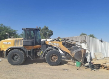 The occupation demolishes the foundations of a house east of Jericho