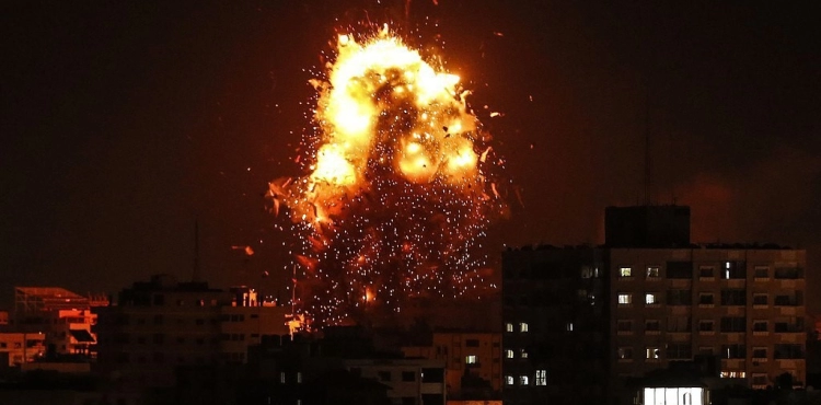 The occupation is bombing Gaza