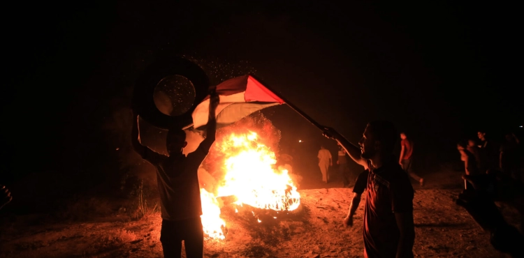 Injuries as a result of the occupationâ€™s suppression of â€œnight confusionâ€ activities on the Gaza border