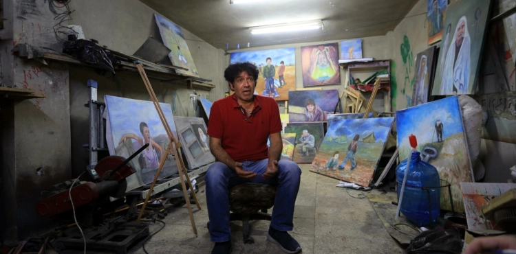 Khalil Ghaith, the Palestinian â€œrefugee painterâ€ in Jordan