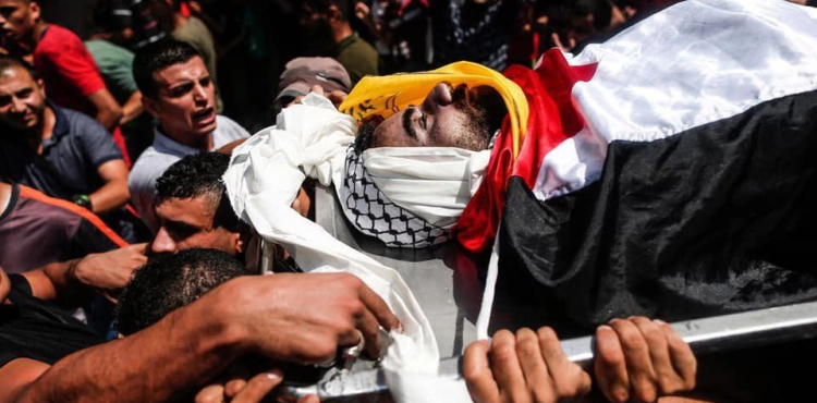 Photos| Gaza mourns the three martyrs