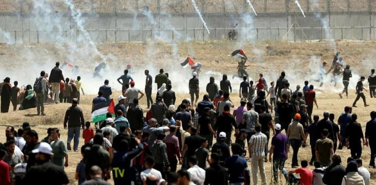 65 wounded in the commemoration of the Nakba on the Gaza border today