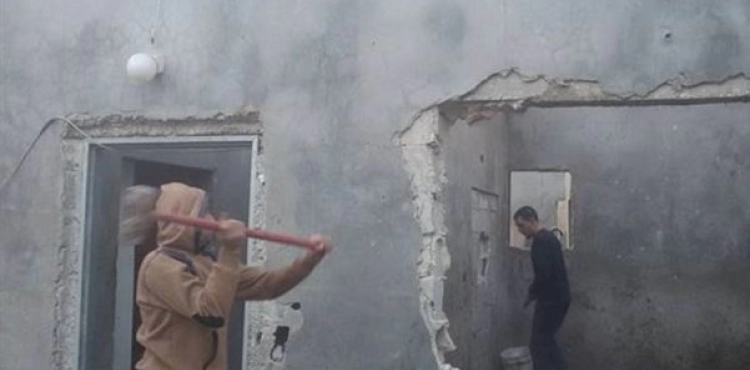 Occupation forces two Holy Brothers to self-demolish their homes