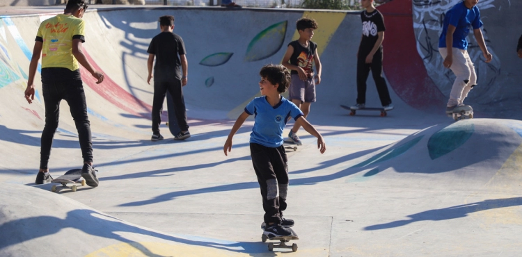 Skateboarding is a hope for the children of Gaza to get rid of their psychological pressure