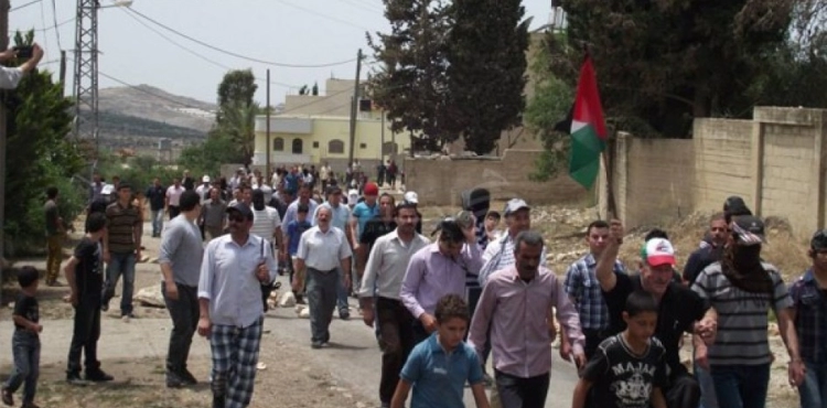 Suffocation after suppressing the occupation for the march of Kafr Qaddas