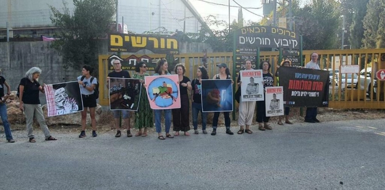 3,000 detainees a year..Israeli left-wing activists protest against the arrest of Palestinian children