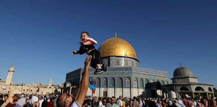 Palestinians celebrate Eid al-Adha