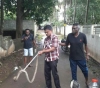 Snakes are attacking houses after floods hit India.