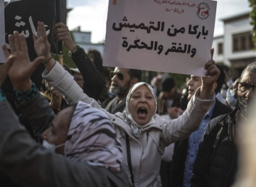 Moroccan left-wing organizations are demonstrating against &quot;high prices&quot; and &quot;suppression&quot; of freedom of expression