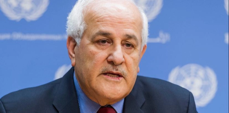 Mansour stresses the urgent need to provide international protection for the Palestinian people