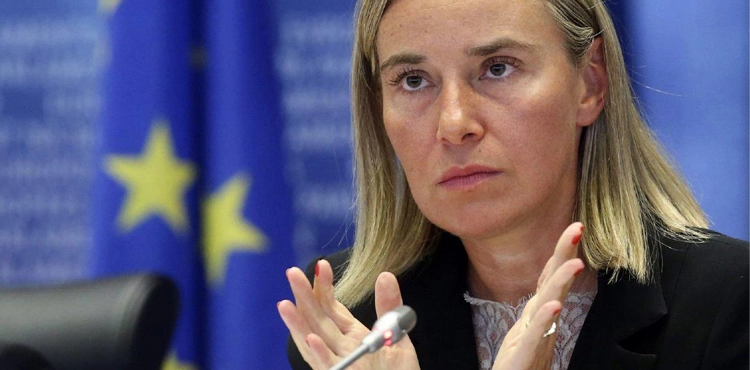 Mugherini calls on Israel to implement the economic agreements signed with the Palestinians in full