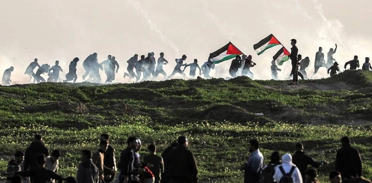 Injuries by the Israeli occupation forces in the return marches east of Gaza