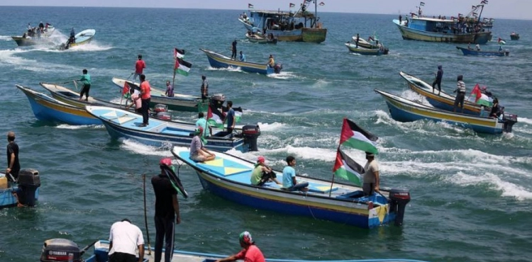 Injuries during the launch of the 15th marine path north of Gaza