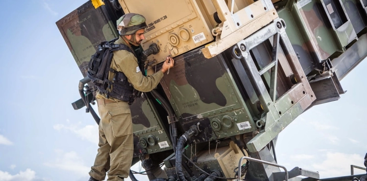 The deployment of iron dome batteries throughout Israel